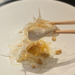 富小路 やま岸 - トロトロの大きなフグの白子\(//∇//)\