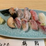 江戸前鶴鮨 - 本日の地魚にぎり2800円！