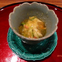 徳うち山 - ズワイガニと土佐酢ジュレかけ