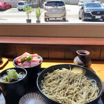 まぐろ屋十割 - もりそばとまぐろの小鉢丼