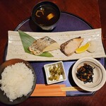 音音 - 季節の焼魚御膳（1580円）