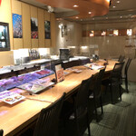 Sushi den - カウンター席