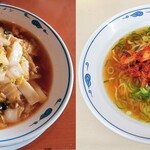 やまとラーメン香雲堂 - 餃子の王将 御影店と丼の意匠が同じ