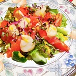 アル ソリーソ - 信州サーモンと帆立のカルパッチョ