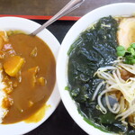 一寛 - ワカメラーメン＆半カレー