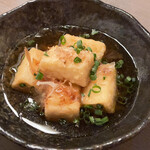 東北うまいもん郷土料理 個室居酒屋 奥羽本荘 - 揚げ出汁豆腐　580円
