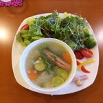 Garden cafe Bonheur - 料理写真:季節の具だくさんスープセット(パンなしバージョン)