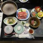 小野川温泉　吾妻荘 - 夕食　スタンバイ状態