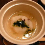 割烹 利助 - 蒸し物　とろ～とした餡と絡んで美味しい。