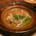 割烹 利助 - 鮑とフカヒレのスープ