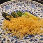 薪鳥新神戸 - 薪焼きアスパラガス チェダーチーズがけ