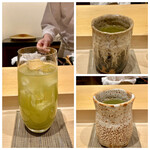 鮨 はしもと - 冷茶
      お茶もお代わりいただきました。