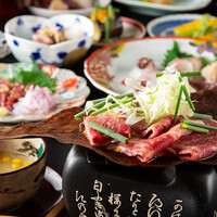 鮮魚・熊本県産馬刺しと宮崎和牛コース　接待・顔合わせにも◎
