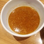 麺屋 武吉 - スパイシーつけ麺中盛り（つけ汁）