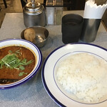 カリーライス専門店エチオピア - 最後にもう一度チキン豆カリー！