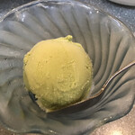 カリーライス専門店エチオピア - 平日ランチサービスのアイス、今日は抹茶味