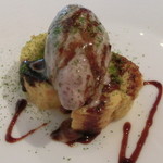 エルルカン・ビス - 13.2月　抹茶入りスフレロール　小豆アイス添え