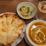 ちゃとりかとり - チーズナンセット 1350円