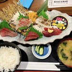 さくら水産 - 本日の魚河岸お刺身定食(ご飯少なめ)_¥1,000