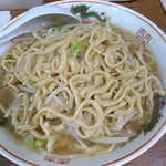 ラーメン二郎 - 今日のスープは濃いから麺が余計うまく感じた