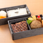 焼肉 水谷 - サーロイン＆バーグ弁当4500円税込