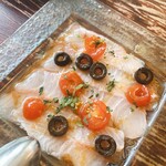カフェ ラ・ボエム - 今日の鮮魚のカルパッチョ（カンパチ）