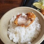 あじ屋 - から揚げ断面