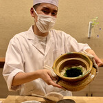 鎌倉 北じま - 真竹と釜揚げひじきと天然芹炊き込みご飯