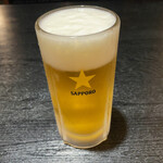 梓矢 - 生ビールはサッポロ
