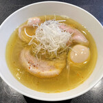 Japanese Soba Noodles 蔦 - 「塩Soba」1400円＋青森シャモロック味玉