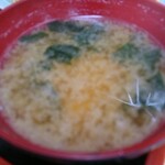 登喜和家食堂 - 豆腐とワカメのお味噌汁