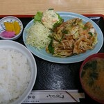 登喜和家食堂 - 焼き肉定食(味噌炒め)