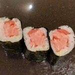 菊水鮓 - トロ鉄火　エンドレスで摘まめるぞ