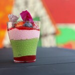 パティスリーヨシノリアサミ - フランボワーズとピスタチオ