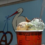 パティスリーヨシノリアサミ - アイスクリーム デーツバニラ＆チョコミント＆マンゴーソルベ