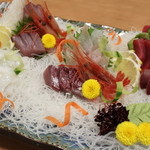 風来坊 - 料理写真:美味しい刺身盛合せ♪