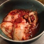 立ち呑み クック オッソ オッセョ! - 牡蠣のキムチ（プリプリの牡蠣でした）