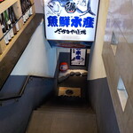 さかなや道場 魚鮮水産 - 地下への階段