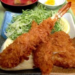 めし処銭屋 - ミックスフライ定食660円