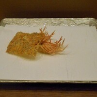 和食堂 山里 ホテルオークラ福岡 - たたみいわし&海老の頭