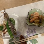 寿司・割烹 池田屋 - シャコ、殻付き海老【2022.6】