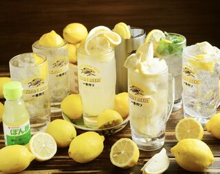 h Kusshi Man - 当店はレモンサワー研究所です。10種類のレモンサワーがございます。