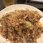 龍華 - Eセットの牛肉炒飯