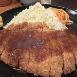 焼肉まるしま - 大判トンカツ定食780円