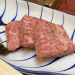 那須温泉　山楽 - 和牛ロース石焼き