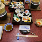 那須温泉　山楽 - 朝食の和膳