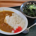 はなまるうどん - カレーセット（カレーライス（小）＆わかめ（小））