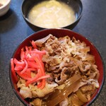 河鹿荘 - これが噂の朝牛丼！（もちろんお代わりok）