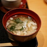 くずし割烹 天ぷら竹の庵 - お味噌汁