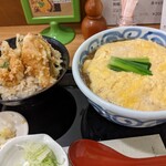Ippou - 小天丼と卵とじ温うどん